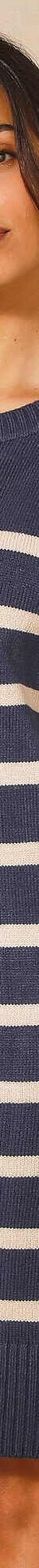Robe pull marinière rayée (marine / doré) Robe pull marinière rayée (marine / doré)